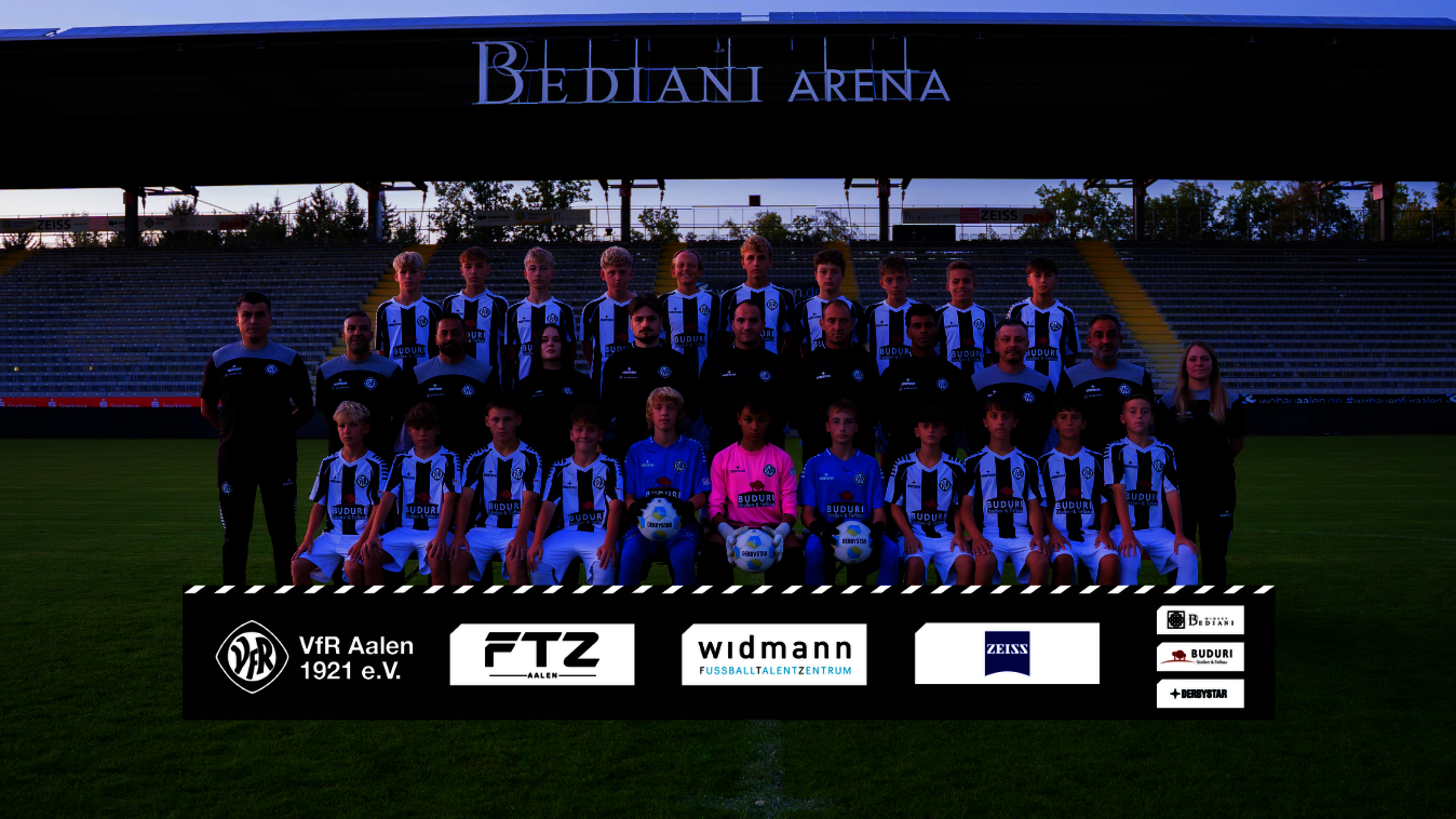 Mannschaftsfoto der U14-Junioren des VfR Aalen