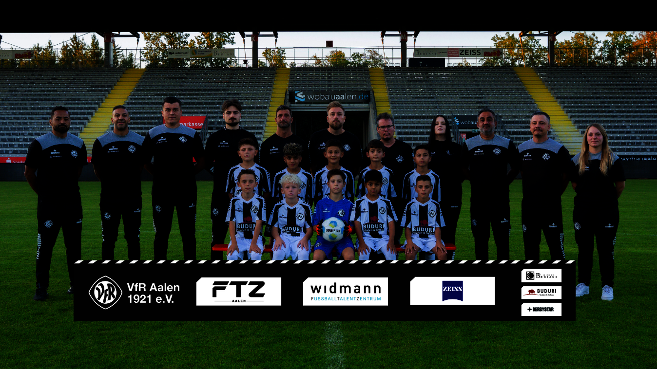Mannschaftsfoto der U11-Junioren des VfR Aalen