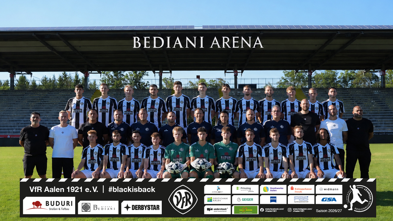 Mannschaft des VfR Aalen, Saison 2026/27